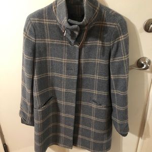Plaid Peacoat